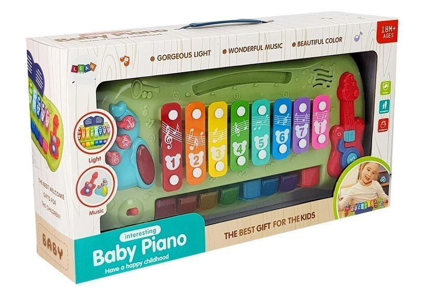 Interaktyvus vaikų žaislas Lean Toys pianinas-ksilofonas