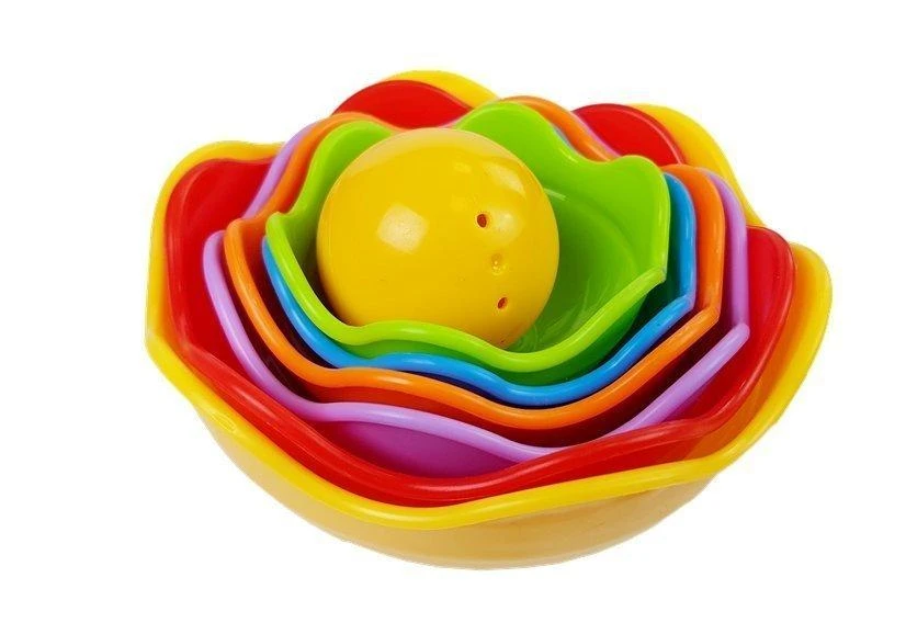 Piramidka Spalvinga piramidė vaikams Lean Toys