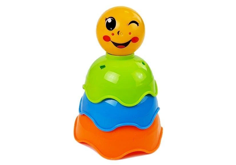 Piramidka Spalvinga piramidė vaikams Lean Toys