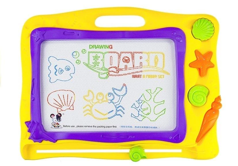 Lean Toys Piešimo lenta su antspaudais ir spalvingu fonu
