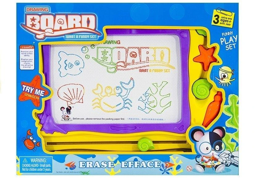 Lean Toys Piešimo lenta su antspaudais ir spalvingu fonu