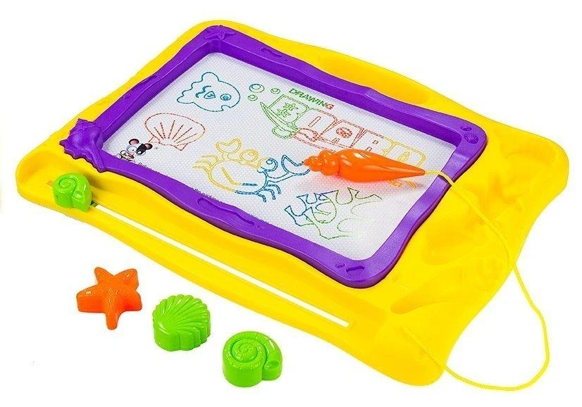 Lean Toys Piešimo lenta su antspaudais ir spalvingu fonu