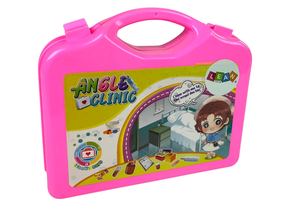 Lean Toys Žaislinis daktaro rinkinys LeanToys su šviečiančiu stetoskopu
