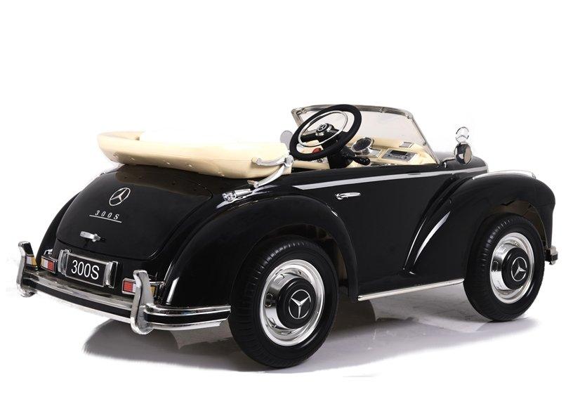 Lean Cars Vienvietis vaikiškas elektromobilis Mercedes 300S LS-618, juodas blizgus