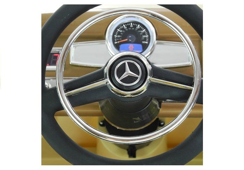 Lean Cars Vienvietis vaikiškas elektromobilis Mercedes 300S LS-618, juodas blizgus