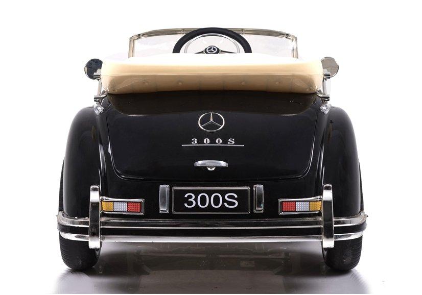 Lean Cars Vienvietis vaikiškas elektromobilis Mercedes 300S LS-618, juodas blizgus