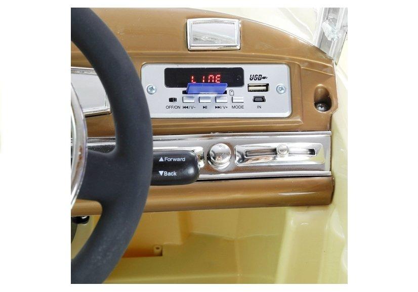 Lean Cars Vaikiškas elektromobilis Mercedes-Benz 300S, smėlio spalvos
