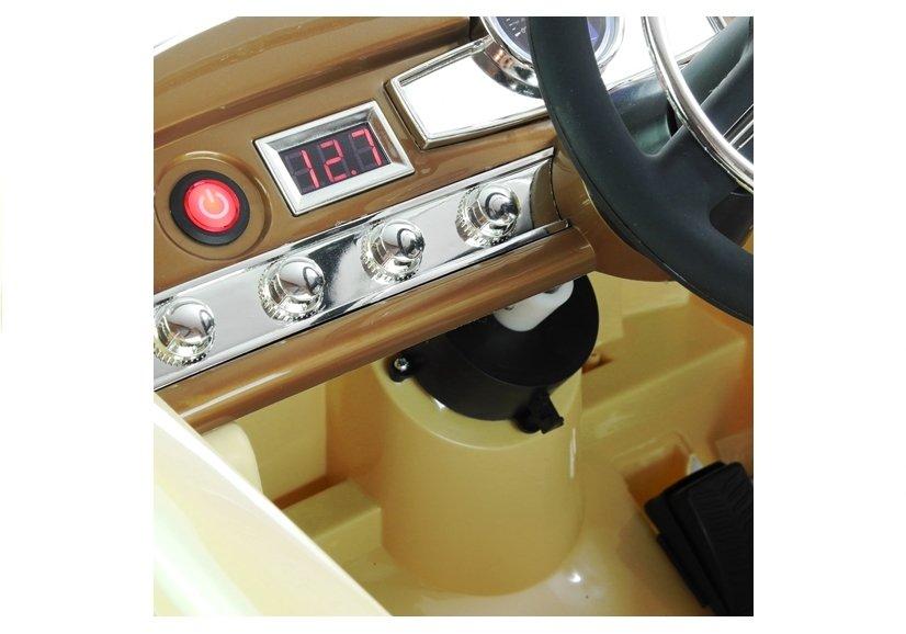 Lean Cars Vaikiškas elektromobilis Mercedes-Benz 300S, smėlio spalvos