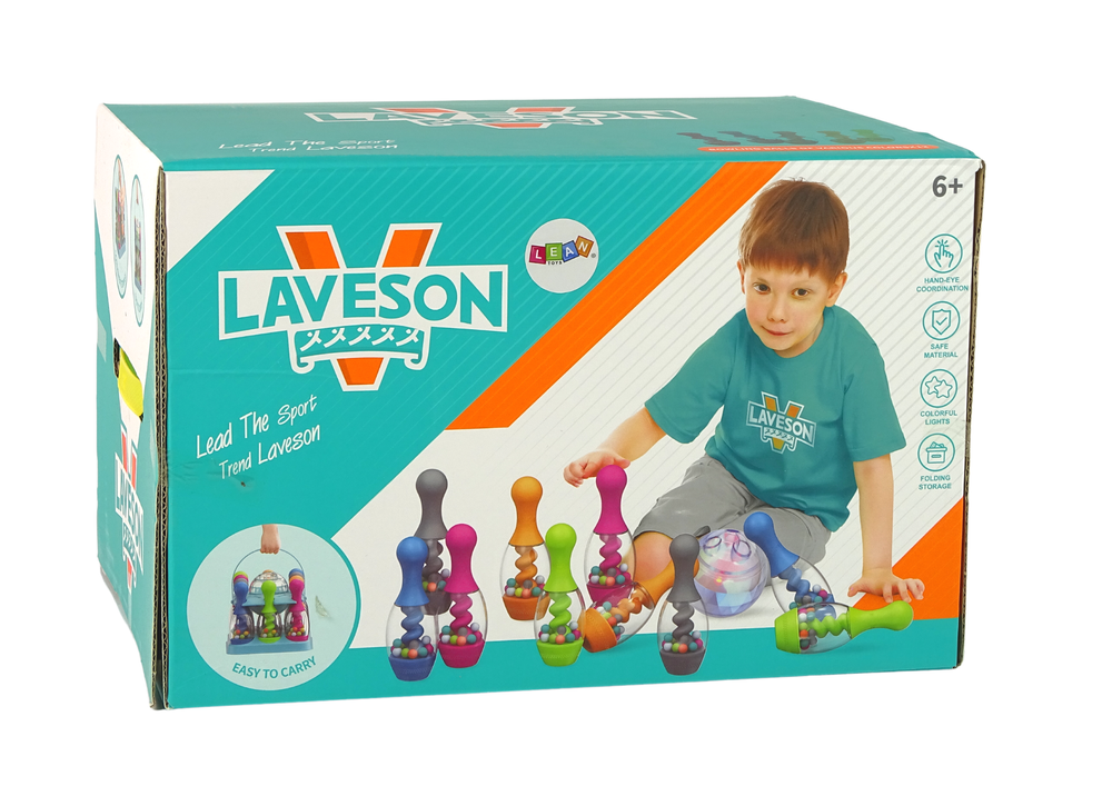 Lean Toys Vaikiškas Boulingo Rinkinys Su Stovu