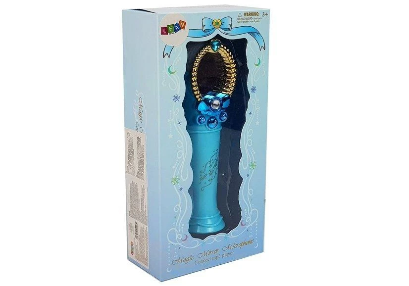 Lean Toys Vaikiškas mikrofonas su veidrodėliu, mėlynas