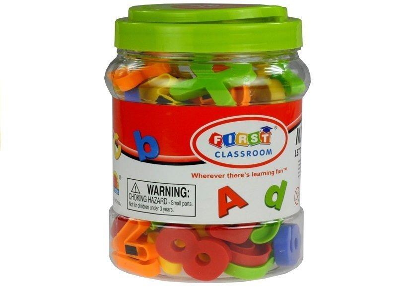 Lean Toys Magnetinės raidės ir skaičiai iš 78 elementų