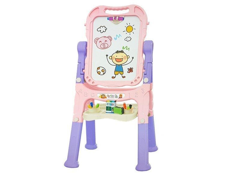 Tablica Dvipusė lenta su priedais 2in1, rožinė-violetinė