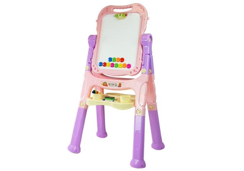 Tablica Dvipusė lenta su priedais 2in1, rožinė-violetinė
