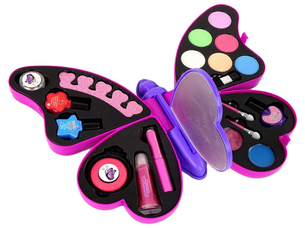 Lean Toys Makiažo ir nagų priežiūros rinkinys vaikams Drugelis LeanToys, 1 vnt.