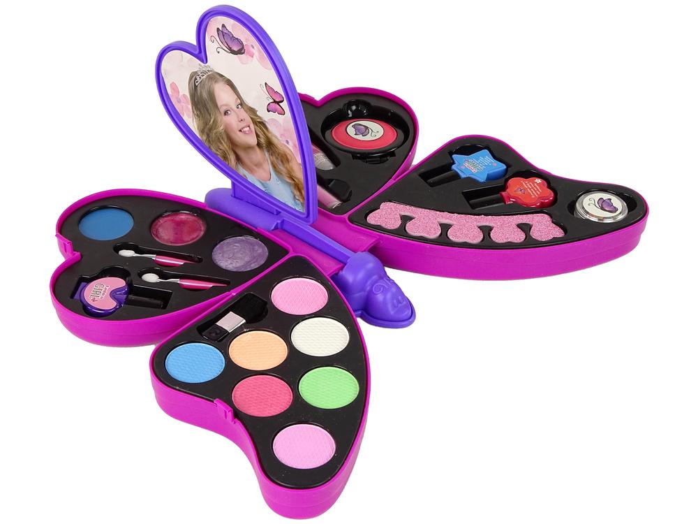 Lean Toys Makiažo ir nagų priežiūros rinkinys vaikams Drugelis LeanToys, 1 vnt.