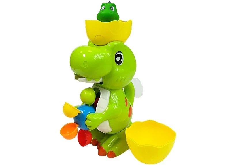 Lean Toys Vonios žaislas Dinozauras su malūnėliu
