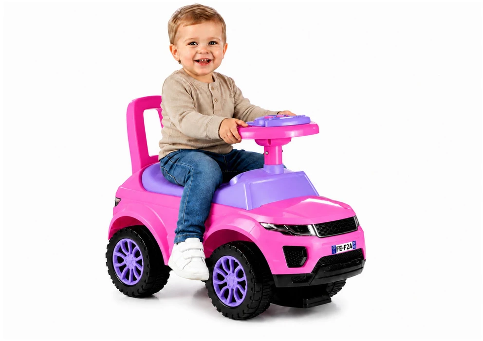 Lean Cars Mašina-paspirtukas su šviesa leanToys 613W, rožinis