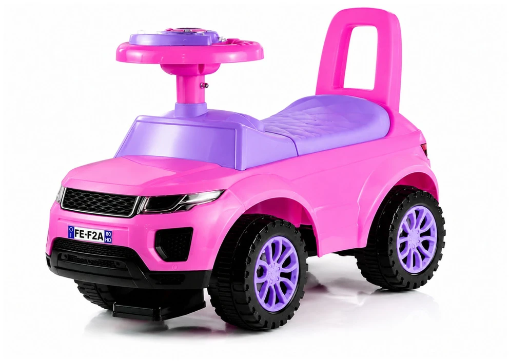 Lean Cars Mašina-paspirtukas su šviesa leanToys 613W, rožinis