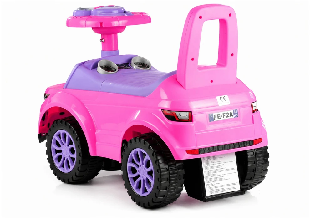 Lean Cars Mašina-paspirtukas su šviesa leanToys 613W, rožinis