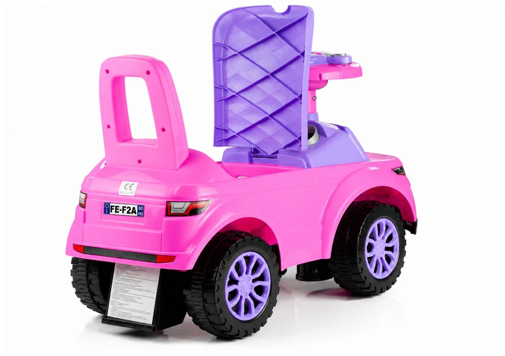 Lean Cars Mašina-paspirtukas su šviesa leanToys 613W, rožinis