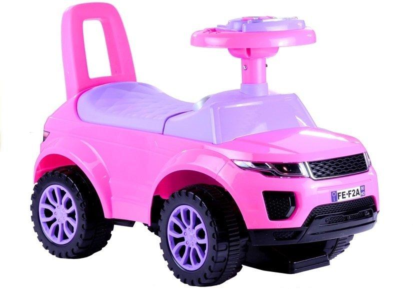 Lean Cars Mašina-paspirtukas su šviesa leanToys 613W, rožinis