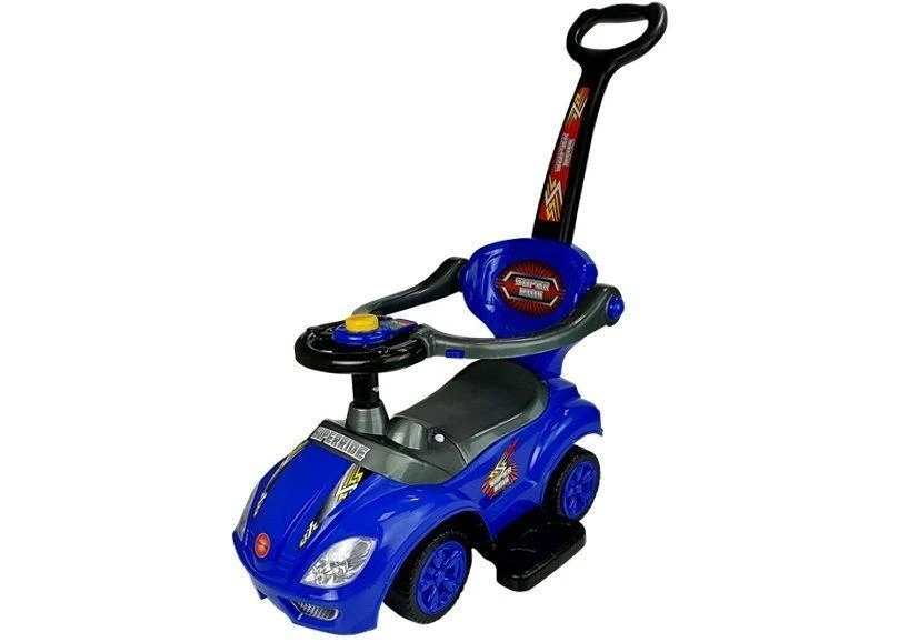 Lean Cars Vaikiškas paspirtukas Mega Car, 3 viename, 85 cm