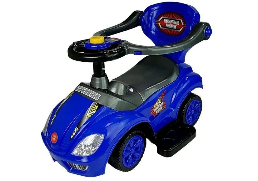 Lean Cars Vaikiškas paspirtukas Mega Car, 3 viename, 85 cm