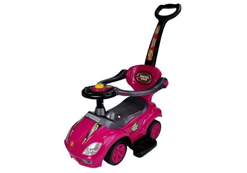 Lean Cars Paspiriama mašinėlė-stumdukas Mega Car 3in1