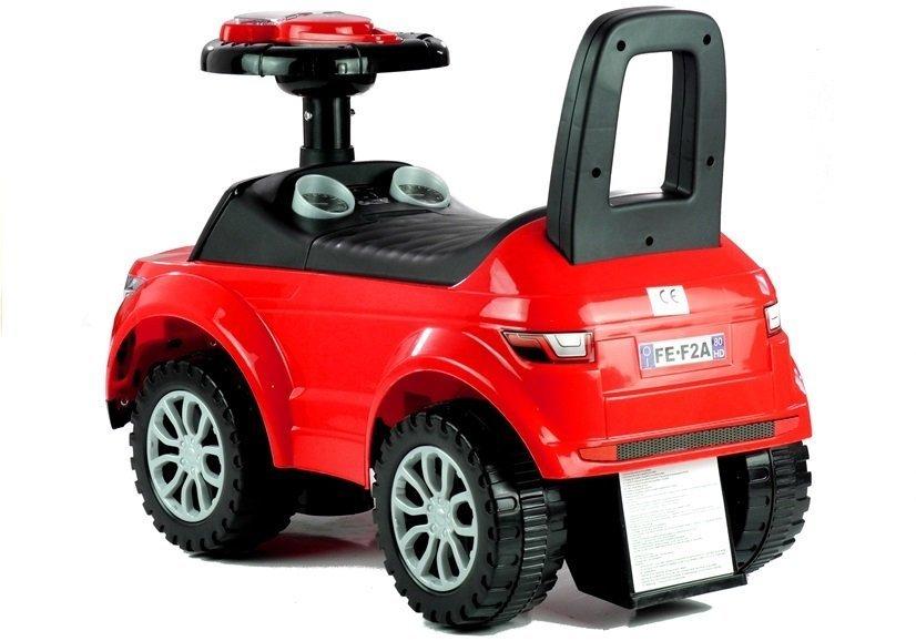 Lean Cars Važiuojamas žaislas mažyliams 613W + šviesos, raudonas