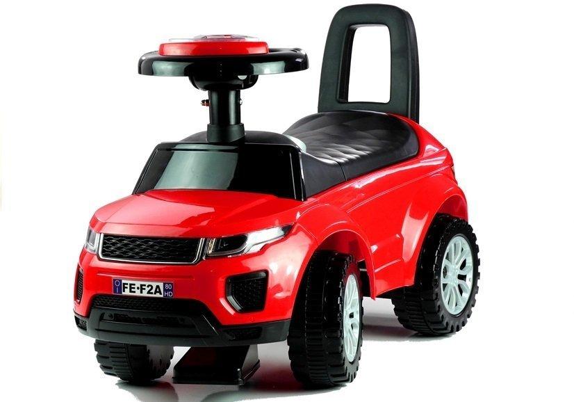 Lean Cars Važiuojamas žaislas mažyliams 613W + šviesos, raudonas
