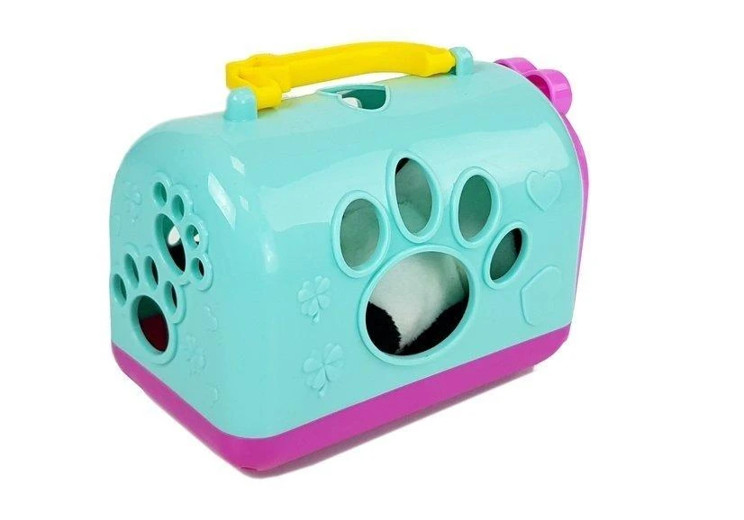 Lean Toys Plušinė Panda su Transportavimo Dėžute
