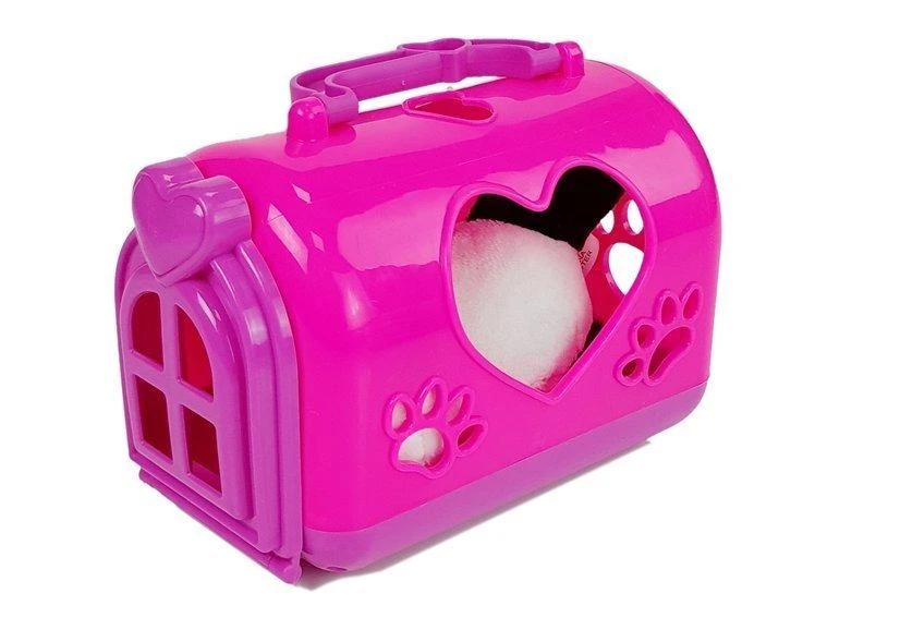 Lean Toys Plušinė Panda su Transportavimo Dėžute