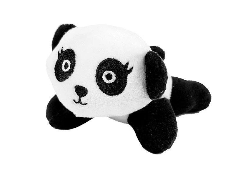 Lean Toys Plušinė Panda su Transportavimo Dėžute