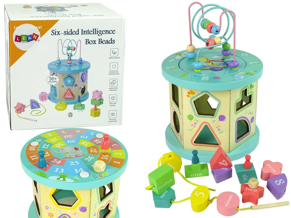 Lean Cars Lean Toys Edukacinis medinis mokomasis kubas
