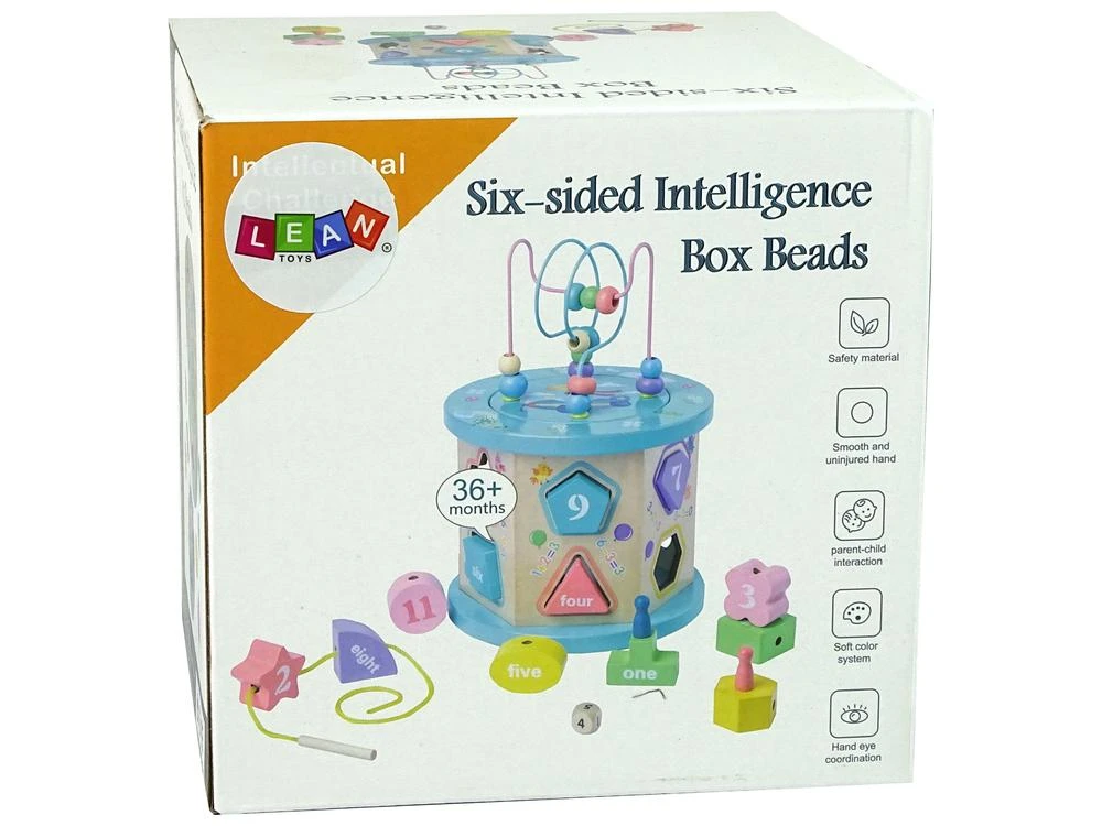 Lean Cars Lean Toys Edukacinis medinis mokomasis kubas
