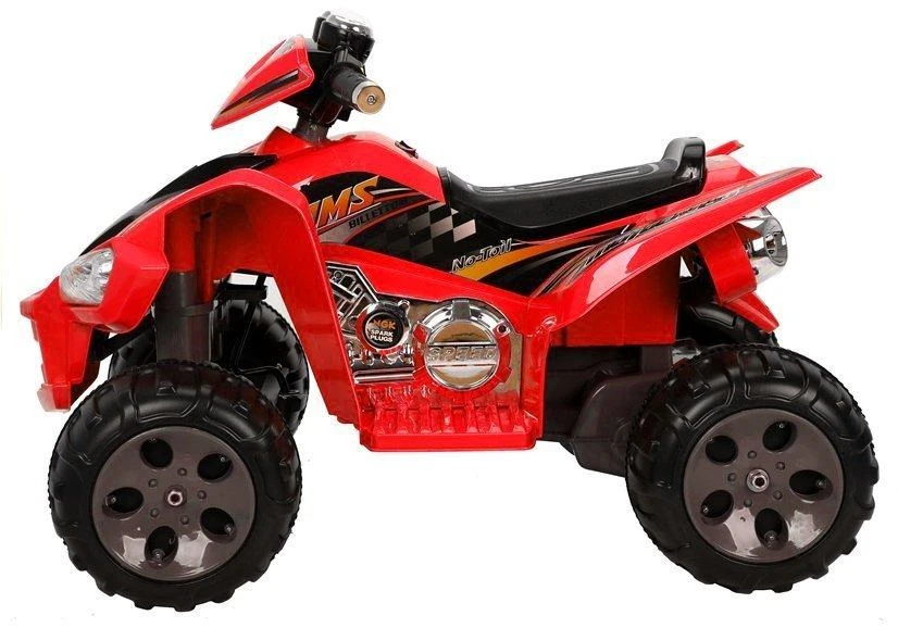 Lean Cars Vidutinio dydžio Quad Raudona - Elektrinė važiuojanti transporto priemonė