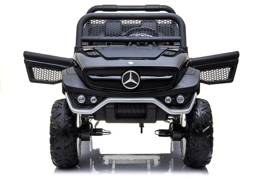 Lean Cars Mercedes Unimog elektrinis automobilis vaikams 4x4, juodas