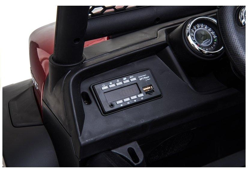 Lean Cars Akumuliatorinis automobilis Mercedes Unimog žalias