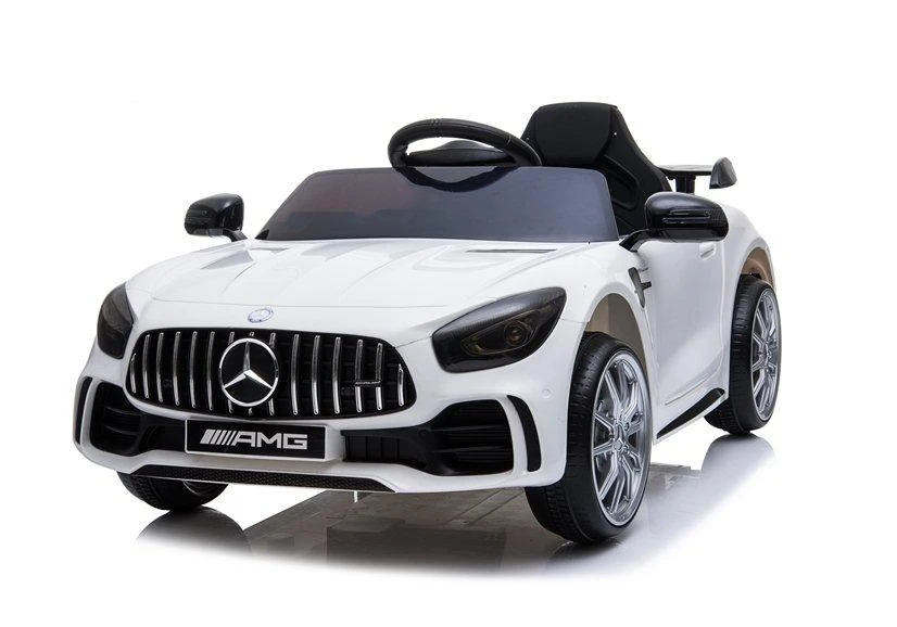 Lean Cars Vienvietis elektromobilis Mercedes GTR, baltas