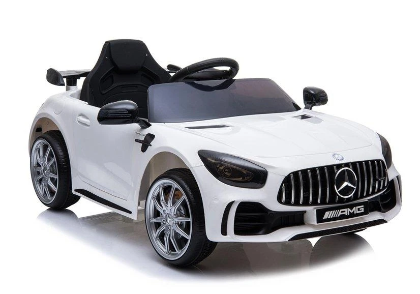 Lean Cars Vienvietis elektromobilis Mercedes GTR, baltas
