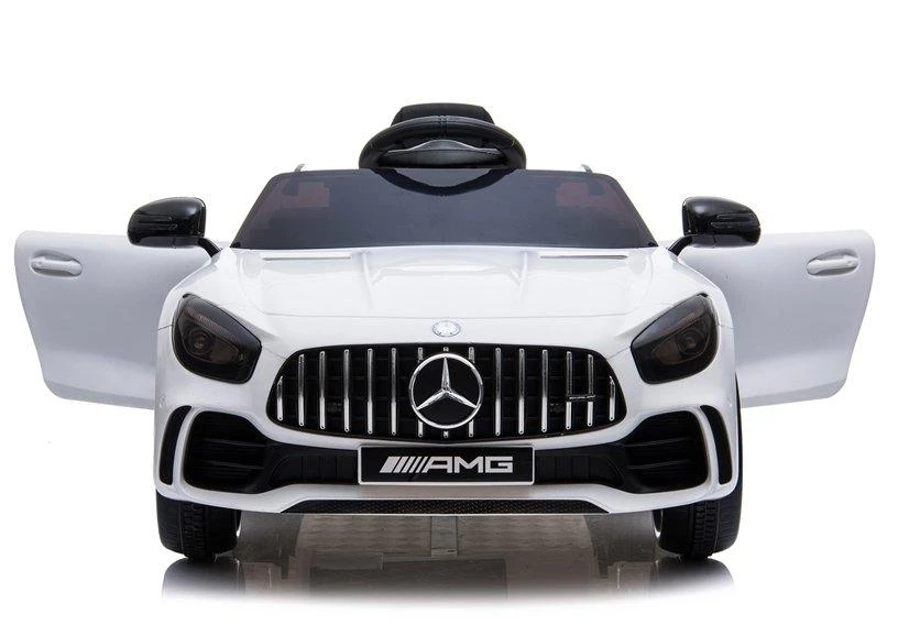 Lean Cars Vienvietis elektromobilis Mercedes GTR, baltas