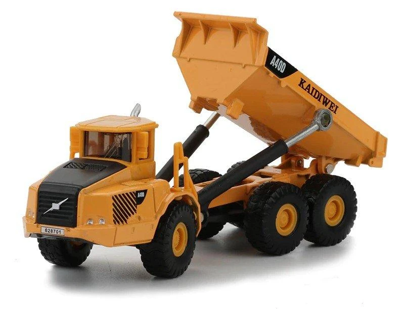 Lean Toys Žaislinis metalinis savivartis LeanToys, geltonas
