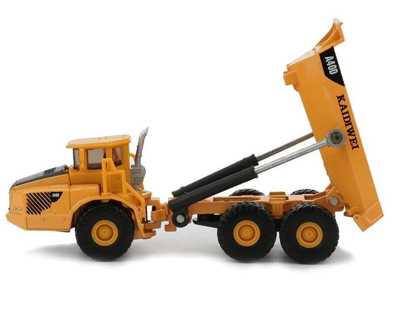 Lean Toys Žaislinis metalinis savivartis LeanToys, geltonas