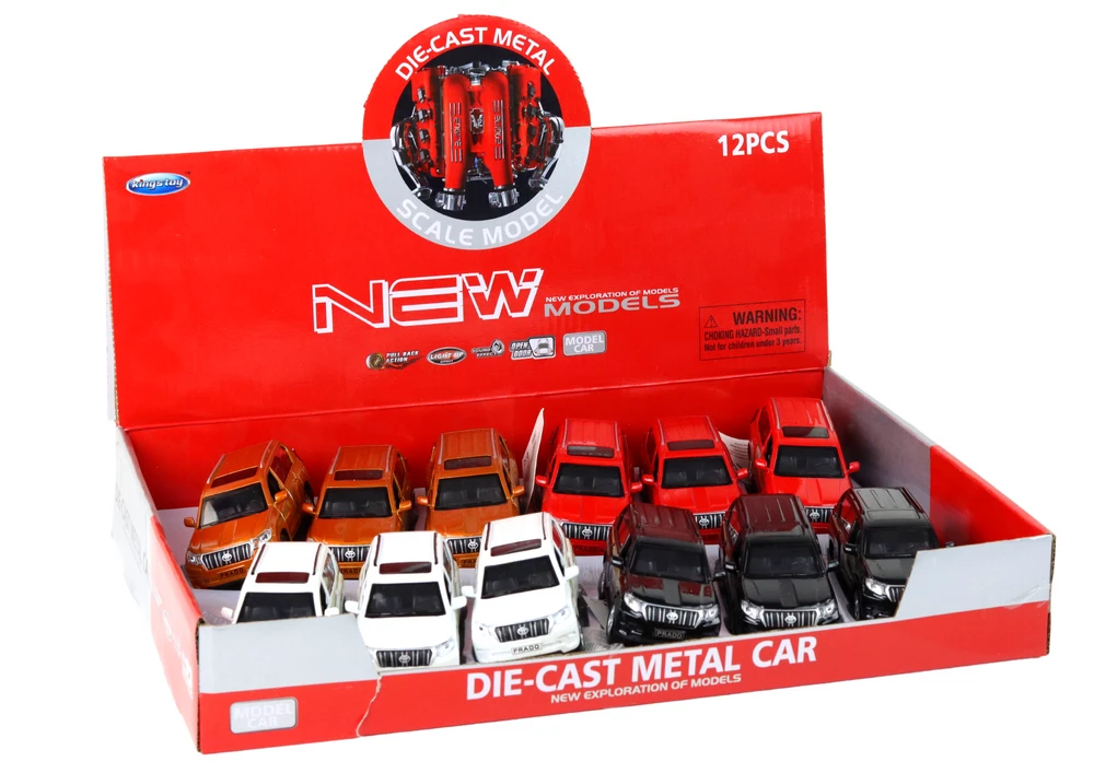 Lean Toys Metalinis automobilis su garso ir šviesos efektais, 12 cm