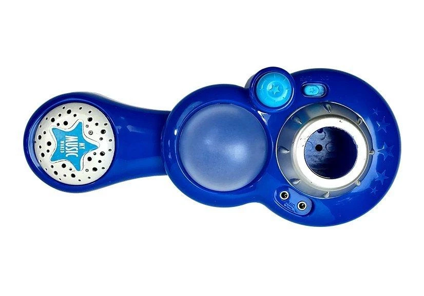 Lean Toys Vaikiškas karaokės rinkinys su mėlynu trikojo stovu