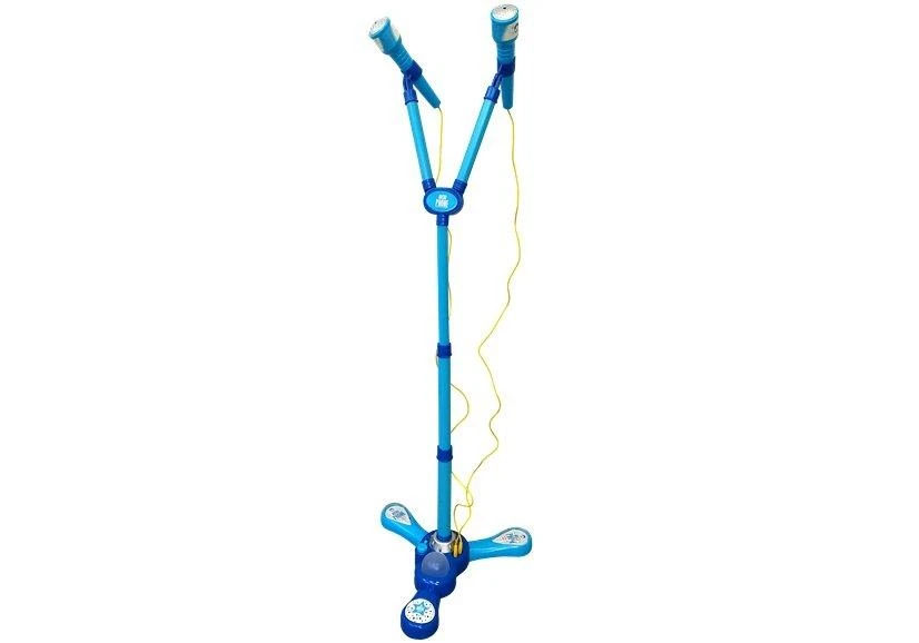 Lean Toys Vaikiškas karaokės rinkinys su mėlynu trikojo stovu