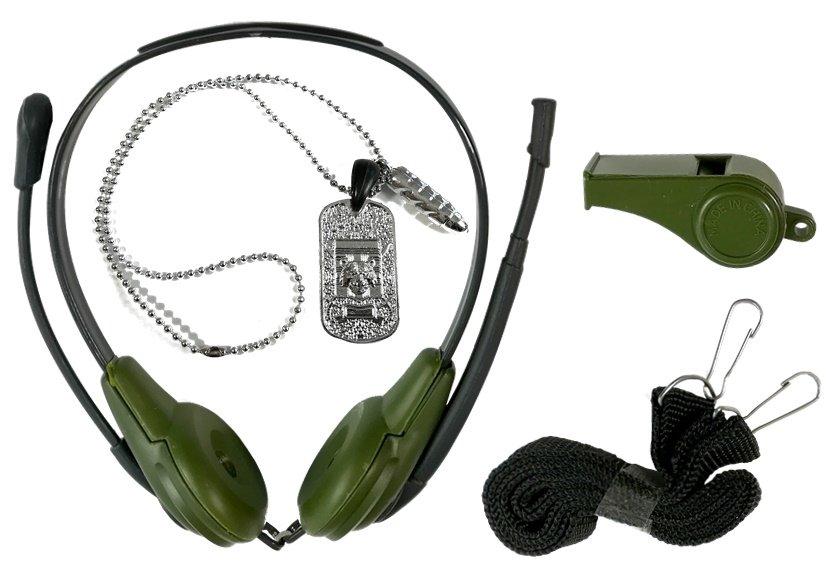 Zestaw Vaikų karinis žaidimų rinkinys su MP7 A1 ir Glock 17