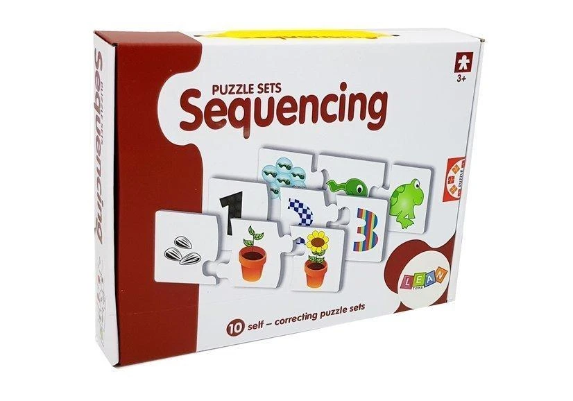 Lean Toys Edukacinė dėlionė "Seka", 10 derinių