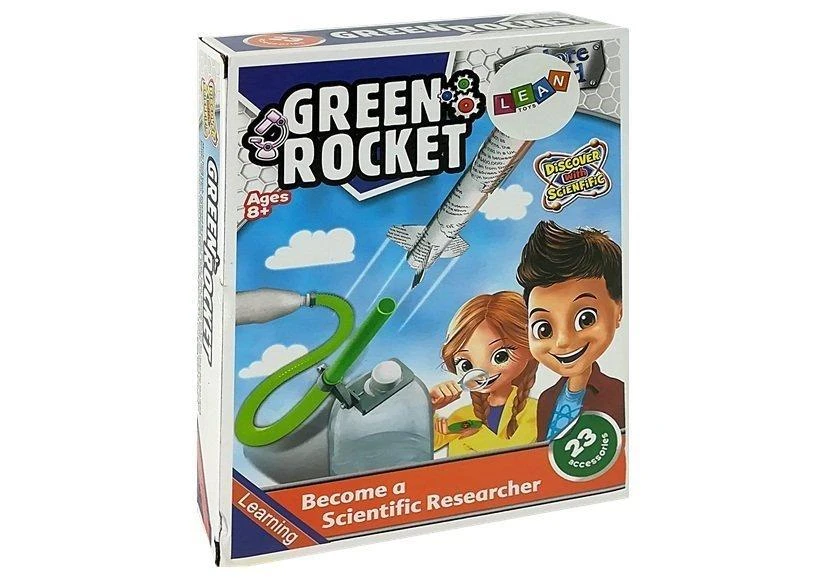 Lean Toys Edukacinis rinkinys Suspausto oro raketa LeanToys