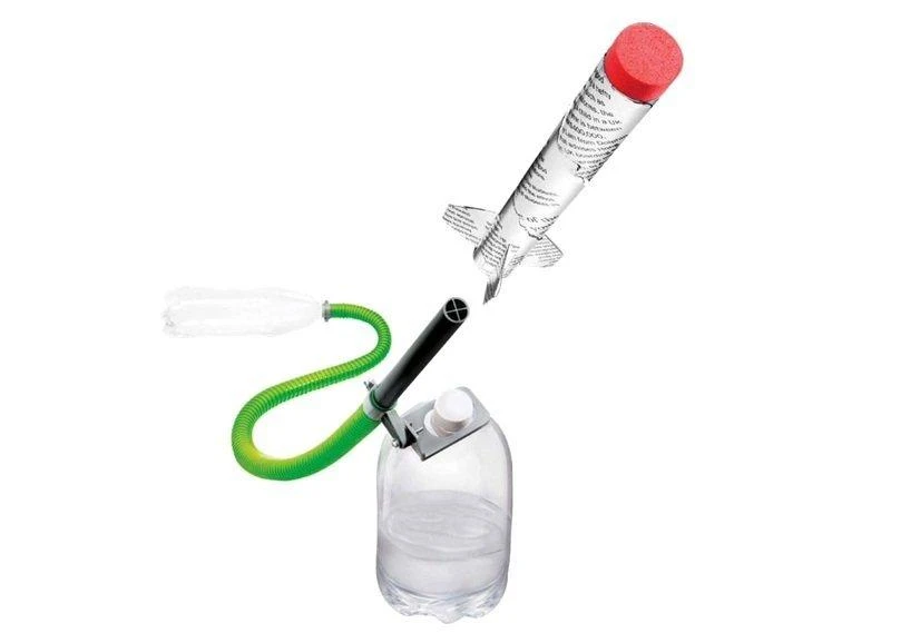 Lean Toys Edukacinis rinkinys Suspausto oro raketa LeanToys